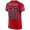 red_0014-3 Custom Red Navy-White Mesh Authentic Football Jersey