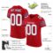 red_0016-1 Custom Red White-Royal Mesh Authentic Football Jersey