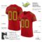 red_0017-1 Custom Red Old Gold-Black Mesh Authentic Football Jersey