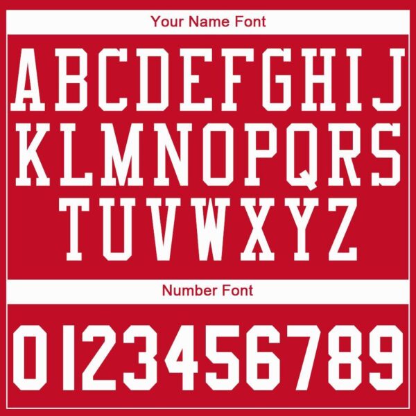 Custom Red White Round Neck Basketball Jersey