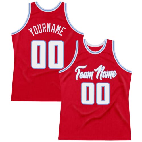 red_0176 Custom Red White-Light Blue Authentic Throwback Basketball Jersey