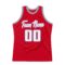 Custom Red White-Light Blue Authentic Throwback Basketball Jersey