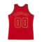 Custom Red Red-Old Gold Authentic Throwback Basketball Jersey