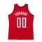 Custom Red White-Black Authentic Throwback Basketball Jersey