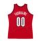 Custom Red White-Black Authentic Throwback Basketball Jersey