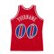 Custom Red Royal-White Authentic Throwback Basketball Jersey