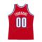 Custom Red White-Royal Authentic Throwback Basketball Jersey