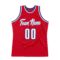 Custom Red White-Royal Authentic Throwback Basketball Jersey