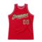 Custom Red Camo-Black Authentic Throwback Basketball Jersey
