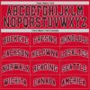 Custom Red Black-White Authentic Throwback Basketball Jersey