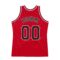 Custom Red Black-White Authentic Throwback Basketball Jersey