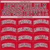 Custom Red Black-White Authentic Throwback Basketball Jersey