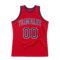 Custom Red Navy-White Authentic Throwback Basketball Jersey