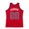 Custom Red Navy-White Authentic Throwback Basketball Jersey