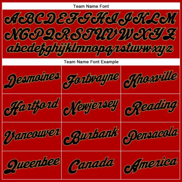 Custom Red White Pinstripe Black-Old Gold Authentic Basketball Jersey