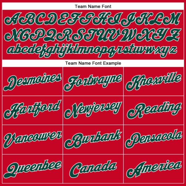 Custom Red Green-White Authentic Throwback Basketball Jersey