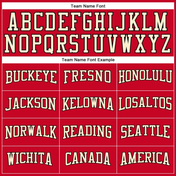 Custom Red Cream-Black Authentic Throwback Basketball Jersey