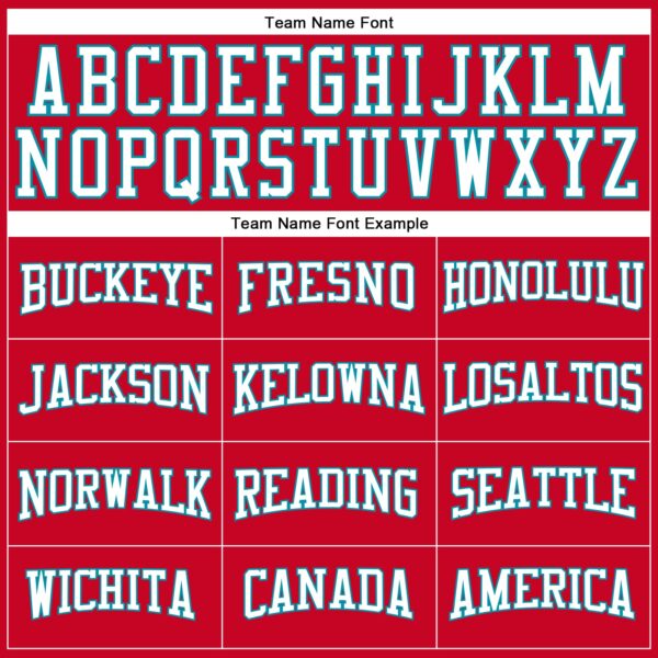 Custom Red White-Teal Authentic Throwback Basketball Jersey