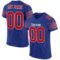 royal_0007 Custom Royal Red-White Mesh Authentic Football Jersey