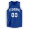 Custom Royal White V-Neck Basketball Jersey