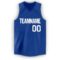 Custom Royal White V-Neck Basketball Jersey