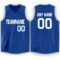 Custom Royal White V-Neck Basketball Jersey