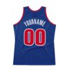 Custom Royal Red-White Authentic Throwback Basketball Jersey