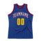 Custom Royal Gold-Maroon Authentic Throwback Basketball Jersey