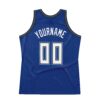 Custom Royal White-Light Blue Authentic Throwback Basketball Jersey