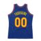 Custom Royal Gold-Orange Authentic Throwback Basketball Jersey