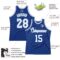 Custom Royal White-Light Blue Authentic Throwback Basketball Jersey