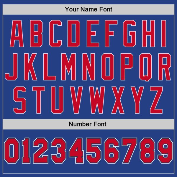 Custom Royal Red-White Authentic Throwback Basketball Jersey