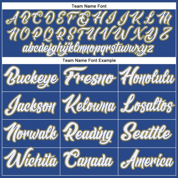 Custom Royal White-Gold Authentic Throwback Basketball Jersey