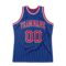 Custom Royal Red-White Authentic Throwback Basketball Jersey