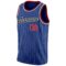 Custom Royal White Pinstripe Red-Black Authentic Basketball Jersey