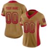 Custom Old Gold Red-Black Drift Fashion Football Jersey