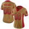 san_fr_0052 Custom Old Gold Red-Black Drift Fashion Football Jersey