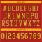 scarlet_0003-4 Custom Scarlet Gold-Black Mesh Authentic Football Jersey