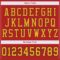 Custom Scarlet Gold-Black Mesh Authentic Football Jersey