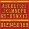 Custom Scarlet Gold-Black Mesh Authentic Football Jersey