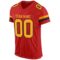 scarlet_0014-1 Custom Scarlet Gold-Black Mesh Authentic Football Jersey