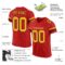 scarlet_0014-3 Custom Scarlet Gold-Black Mesh Authentic Football Jersey