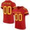 scarlet_0014 Custom Scarlet Gold-Black Mesh Authentic Football Jersey