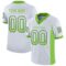 seattle_0045 Custom White Neon Green-Navy Drift Fashion Football Jersey