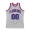 Custom Gray Royal-Red Authentic Throwback Basketball Jersey
