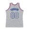 Custom Gray Gray-Royal Authentic Throwback Basketball Jersey