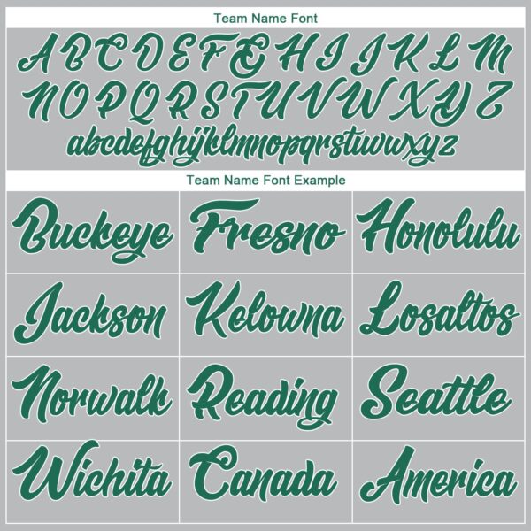 Custom Gray Kelly Green-White Authentic Throwback Basketball Jersey