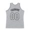 Custom Gray Gray-Black Authentic Throwback Basketball Jersey