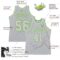 Custom Gray Gray-Neon green Authentic Throwback Basketball Jersey