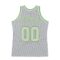 Custom Gray Gray-Neon green Authentic Throwback Basketball Jersey